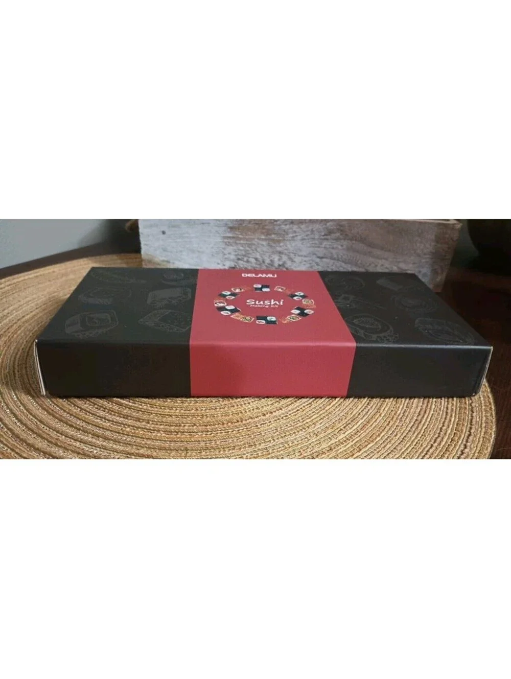 Delamu Sushi Making Kit Including 2 Bamboo Sushi Rolling Mats 5 Pair Chopsticks